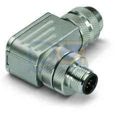 Accessories, M12 plug, right angle, 5-pole