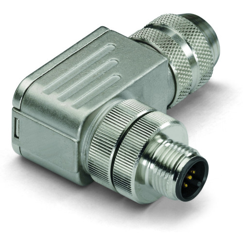 Accessories, M12 plug, right angle, 5-pole