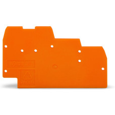 End And Intermediate Plate, 1 mm Thick For Triple-Deck Terminal Blocks Gray