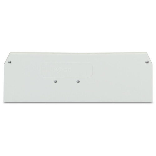 End and intermediate plate, 2.5 mm thick, light gray