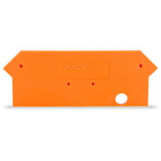 End and intermediate plate, 2 mm thick, orange