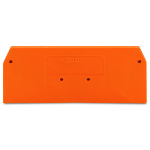 End and intermediate plate, 2 mm thick, orange