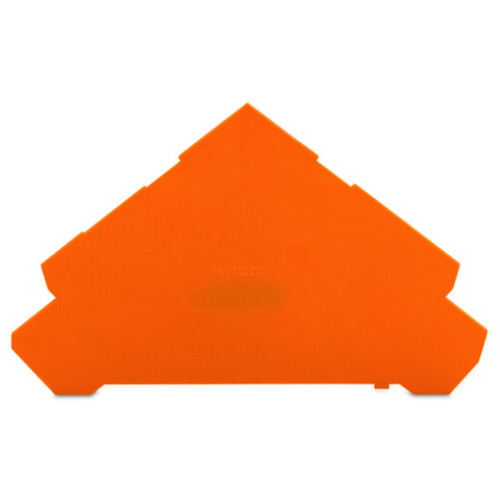 End and intermediate plate, 1 mm thick, for quadruple-deck terminal blocks, orange