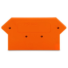 End and intermediate plate, 3 mm thick, orange