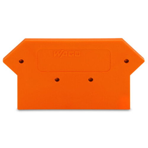 End and intermediate plate, 3 mm thick, orange