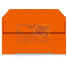 End and intermediate plate, 4 mm thick, orange