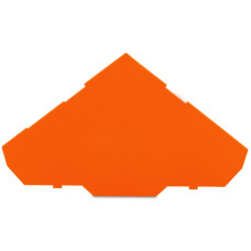 End And Intermediate Plate, 1 mm Thick For Triple-Deck Terminal Blocks Orange