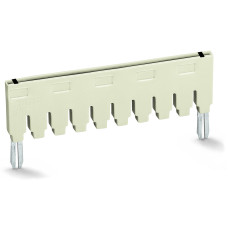 Push-In Type Jumper Bar, Insulated From 1 To 3 Light Gray