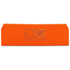 End and intermediate plate, 2.5 mm thick, orange