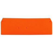 End and intermediate plate, 2.5 mm thick, orange