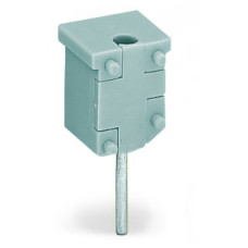 Test plug module, without locking device, modular, for 4-conductor terminal blocks, gray