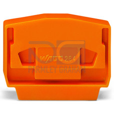 End and intermediate plate, 4 mm thick, light gray