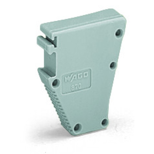 Spacer module, modular, bridging commoned terminal blocks, gray