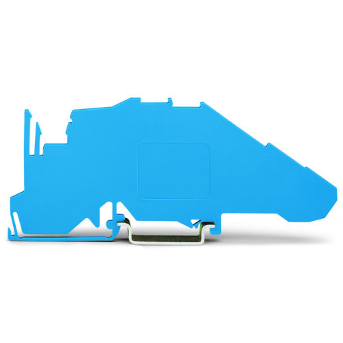 Busbar carrier, not suitable for use as end stop, for DIN 35 rail, blue