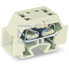 4-conductor terminal block, without push-buttons, suitable for Ex e II applications, light gray