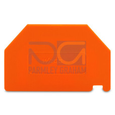 Separator plate, 2 mm thick, oversized, orange