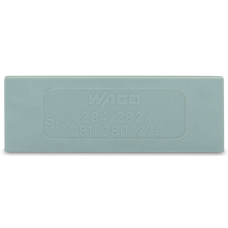 Step-down intermediate plate, 1 mm thick, "only for 4 mm terminal blocks, gray