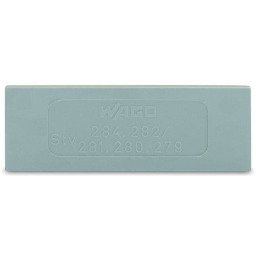 Step-down intermediate plate, 1 mm thick, "only for 4 mm terminal blocks, gray