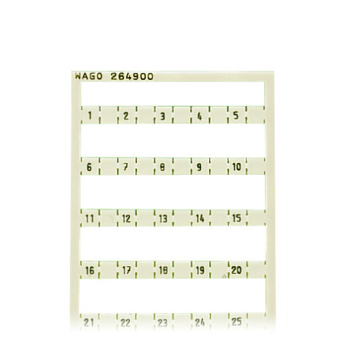 Mini-WSB marking card, as card, MARKED, white