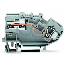 1-conductor power distribution disconnect terminal block, 10 mm&sup2;, CAGE CLAMP&reg;, gray