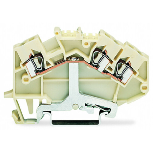 3-conductor shield terminal block, 2.5 mm&sup2;, center marking, white