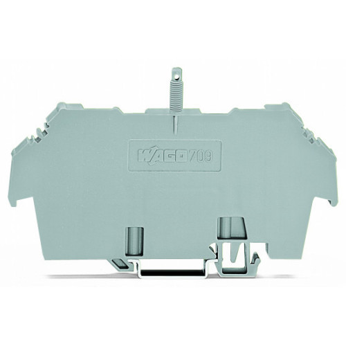 Cover carrier, Type 1, incl. fixing/retaining screws and knurled nut, gray