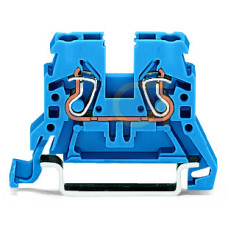 2-conductor through terminal block, 2.5 mm&sup2;, suitable for Ex i applications, blue