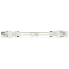 pre-assembled interconnecting cable, Eca, Socket/plug, white