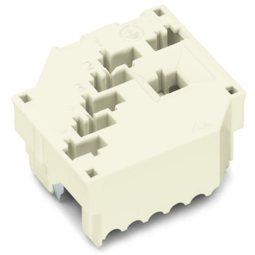 Conductor support, cover, with direct ground contact, 5-pole, white