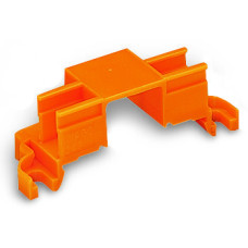 Mounting carrier, for 4 connectors, 243 Series, orange