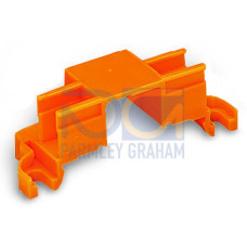 Mounting Carrier, For 4 Connectors Orange