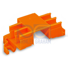 Mounting Carrier, For 6 Connectors Orange