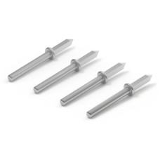 THT single pin, silver-colored