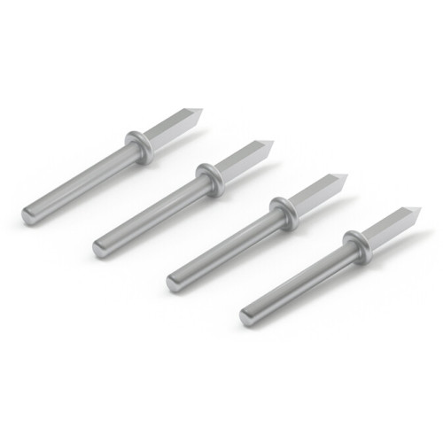 THT single pin, silver-colored