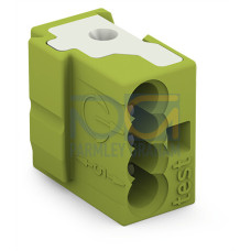 4-conductor female plug, PUSH WIRE&reg;, 0.8 mm &Oslash;, light green