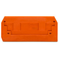 End and intermediate plate, 2.5 mm thick, orange