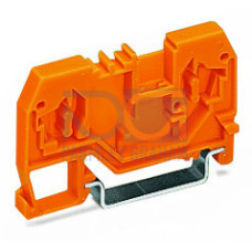 Spacer of same profile, suitable for 2-conductor terminal blocks of horizontal type, orange