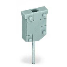 Test plug module; without locking device; modular; for 2-conductor terminal blocks; gray