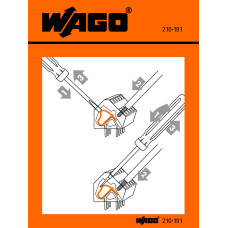 Stickers for operating instructions, for PCB terminal blocks, 236 Series