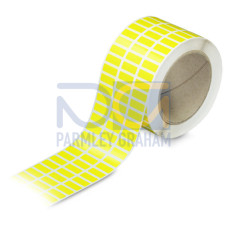 Labels, for TP printers, permanent adhesive, yellow