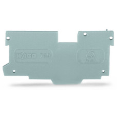 End and intermediate plate, 1.1 mm thick, gray