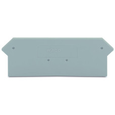 End and intermediate plate, 2 mm thick, gray