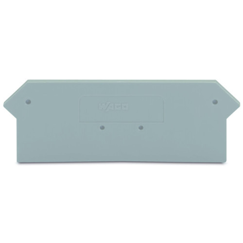 End and intermediate plate, 2 mm thick, gray