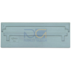 Separator plate, 2 mm thick, oversized, gray