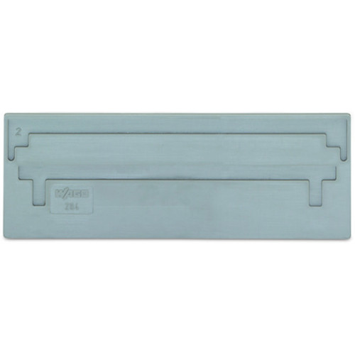 Separator plate, 2 mm thick, oversized, gray