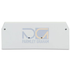 End and intermediate plate, 2 mm thick, light gray