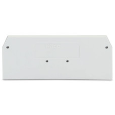 End and intermediate plate, 2 mm thick, light gray