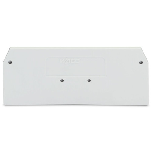 End and intermediate plate, 2 mm thick, light gray