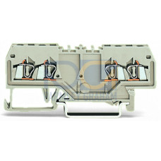 Double potential terminal block, 1.5 mm&sup2;, suitable for Ex e II applications, light gray