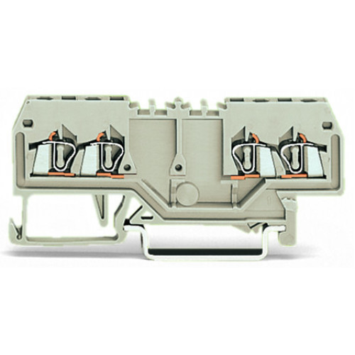 Double potential terminal block, 1.5 mm&sup2;, suitable for Ex e II applications, light gray